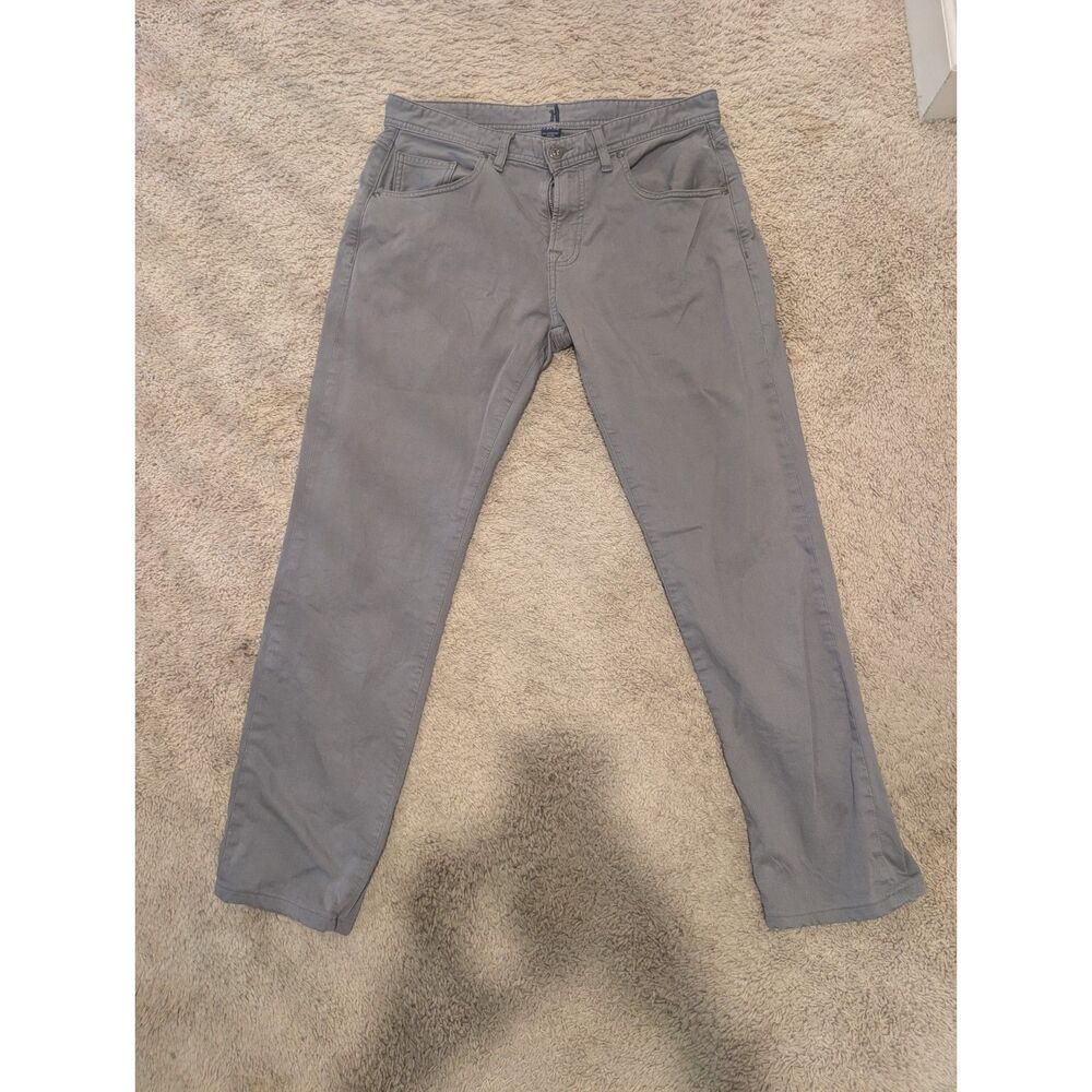 Johnnie-O Gray 5-Pocket Stretch Pants Men's 33x32
